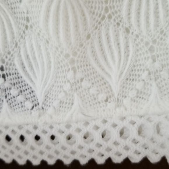 𝅺- Women’s Granny Core Vienna Lace white open cardigan sweater, size small - Picture 14 of 15